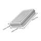 thumbnail image 2 of HOOWIFFY 6Ud Caja Portátil Para De En Metal Color Plata Práctica, 2 of 8