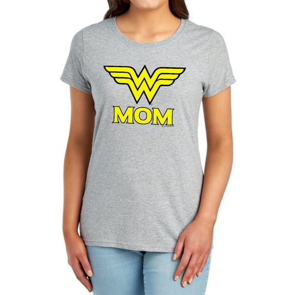 DCO Wonder Mom Women's T Shirt, Athletic Heather, Small
