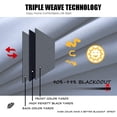 thumbnail image 2 of WPM Blackout Curtain Room Darkening Panels/Drapes for Living Room, Grey Thermal Insulated Grommet Bedroom Window Draperies&nbsp;45 inch, 2 of 3