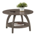 thumbnail image 3 of Convenience Concepts Table Basse Aldrin avec Étagère en Bois Gris, 3 of 7