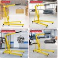 thumbnail image 5 of 2 Ton Cherry Picker Engine Hoist, Folding Engine Crane,4400lb Engine Hoist Lift, Heavy Duty Hydraulic Engine Shop Crane with 6 Casters, Telescopic Boom Hitch For Automotive Repair, Garage Use, 5 of 7