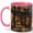Pink, variant on Maison du Roman Bookshop 11oz Ceramic Mug, Paris Evening Library Coffee Cup, Reader Gift