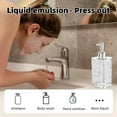 thumbnail image 5 of Bxaolu Soap Dispenser, Antirust Hand Soap Dispenser for Bathroom & Kitchen Countertop, Refillable 400ml Water Ripple Modern Soap Dispenser, 5 of 9