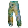 thumbnail image 5 of CLOOCL Women Loose Plus Size Long Pants Retro Dandelion 3d Printed Wide Leg Pants Female Oversized Trousers, 5 of 6