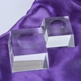 thumbnail image 5 of Acrylic Square Display Block Clear Polished Cube Acrylic Jewelry Display Stand Ring Showcase Display Holder Base Decorations, 5 of 9