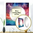 thumbnail image 3 of Designart "Celestial Mirage Colorful Sky Photo III" Landscapes Square Mirror For Wall Decor - Large Multi-Color Square Mirror Printed Wall Decor - Traditional Square Living Room Mirror, 3 of 5