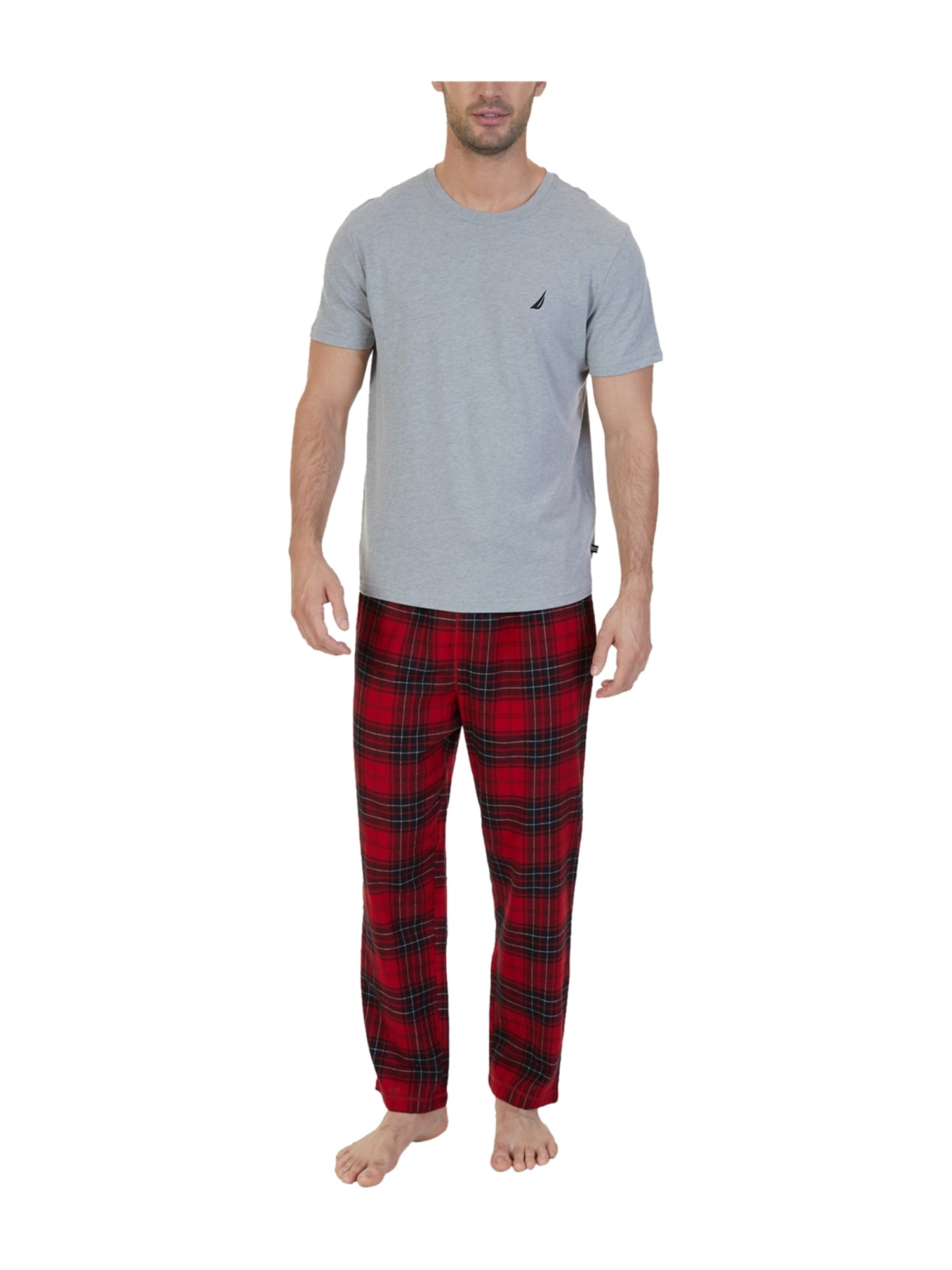Nautica Nautica Mens Plaid Pajama Set