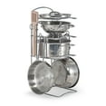 thumbnail image 4 of Melissa & Doug Stainless Steel Pots and Pans Pretend Play Kitchen Set for Kids (8 pcs), 4 of 6