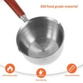 thumbnail image 5 of Dusknt Stainless Steel Hot Oil Pan with Wooden Handle 150Ml, Cooking Utensils,Stainless Hot Oil Pot with Wooden Handle New Oil Pot Container for Kitchen Cooking Oil Strainer Pot, 5 of 9