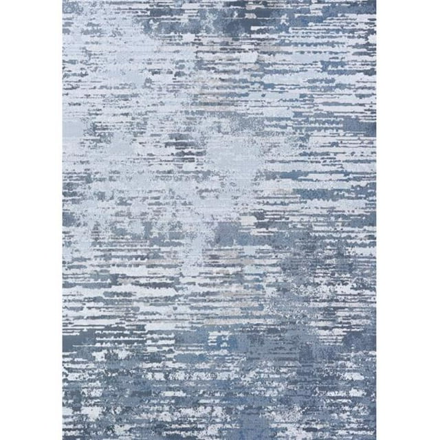 Couristan 51450515022710U 2 ft. 2 in. x 7 ft. 10 in. Serenity Cryptic Power Loomed Rectangle Runner Rug - Gray & Opal