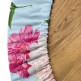 thumbnail image 5 of Ambesonne Floral Fitted Round Tablecloth, Pink Yellow Peonies Pattern, 40"- 44" Diameter, Magenta and Olive Green, 5 of 5