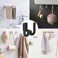 thumbnail image 5 of Wall Mounted Shoe Rack with Perforated Design Functional Hook for Slippers Storage Corridor Organizer Hanger Space Saving Entryway Holder, 8.6 cm×8.5 cm, Grey, 5 of 9
