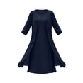 thumbnail image 4 of Levmjia Women's 2 Piece Outfit Set Chiffon Cardigan with Sleeveless Dress Long Summer Set V Neck Zip Back Cocktail Party Maxi Dress with Kimono, 4 of 9