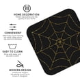 thumbnail image 2 of Disketp Golden Spider Web Funny Coasters,6 Pcs Leather Coasters with Holder, Perfect Housewarming Hostess Gifts,Protect Furniture from Water Marks Scratch and Damage, 2 of 5