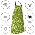 thumbnail image 6 of Bingfone Watercolor Kiwi Fruits Summer Apron Gifts For Men, Women Professional Grade Chef Apron for Kitchen,BBQ & Grill, 6 of 8