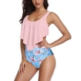 thumbnail image 3 of Tankini con volantes, conjunto de bikini con parte inferior de bikini y cintura alta para mujer, el mejor traje de baño de su clase, 3 of 7