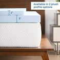 thumbnail image 6 of Linenspa 2 Inch Memory Foam Mattress Topper, Gel Infused Full Mattress Topper, CertiPUR-US Certified, 6 of 7