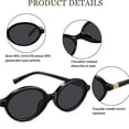thumbnail image 2 of Retro Oval Sunglasses for Women, Trendy UV400 Protection, 2 of 6