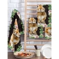 thumbnail image 2 of Easter Bunny Kitchen Dish Towels for Drying Dishes Set of 4, Spring Daisy Botanical Leaves Brown Wood Waffle Weave Microfiber Hand Tea Bathroom Towels Quick Dry & Absorbent Towel 15.7x23.6, 2 of 7
