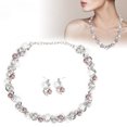 thumbnail image 1 of Conjunto de Pendientes y Collar de Perlas de Imitación para Mujer, Conjunto de Joyería Nupcial, De Diamantes de Imitación, Aleación, Moda para Mujer, Spectáculo de Fiesta de, 1 of 7