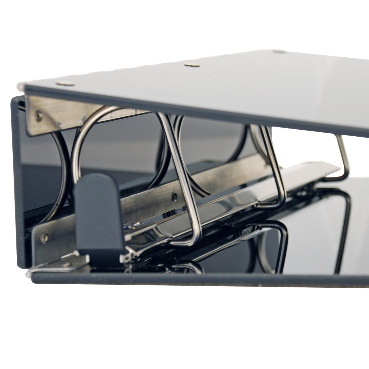 11x17 Binder Acrylic Panel Featuring a 2" EZ Comfort Locking Angle-D Black