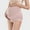 Pink, variant on Women's Maternity High Waist Underwear Over Bump Soft Cotton Seamless Pregnancy Underwear Solid Color Fashion Casual Comfortable Underwear