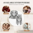 thumbnail image 7 of Disketp Intricate Cat Mandala Pajamas Set Long Sleeve Sleepwear Womens Button Down Nightwear Pj Sets-{designName}-Medium, 7 of 7