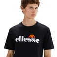 thumbnail image 4 of ellesse Camiseta para hombre - PRADO 2, manga corta, cuello redondo, logotipo estampado, algodón, Color liso Negro XL (X-Large), 4 of 4