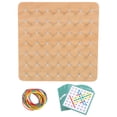 thumbnail image 1 of Shisuyan 1 Set Geoboard Geometric Shape Puzzle Peg Wood Board To Create Figures Shapes, 1 of 9