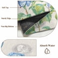 thumbnail image 6 of Blue Floral Round Area Rug 4 FT, Non Slip Indoor Outdoor Rug, Summer Botanical Hydrangeas Butterfly Washable Soft Circular Carpet Non-Shedding Floor Mat for Coffee Table Nursery Foyer Balcony, 6 of 8