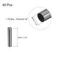 thumbnail image 2 of Unique Bargains 40Pack 3.5x20mm Metal Shoelace Tips Column Shoelace Repair Cords End Tips Black, 2 of 6