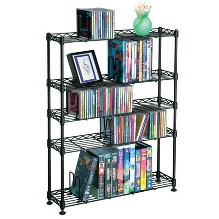 Atlantic - Maxsteel 5-Tier Multimedia Rack - Black