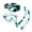 Light Blue & Clear Green, variant on AEGEND 2 Pack Snorkeling Gear for Adults, Diving Mask with Anti-Leak Dry-Top Snorkel Set, Anti-Fog Panoramic Wide View with Mesh Bag for Swimming Travel, Light Bluye & Clear Green