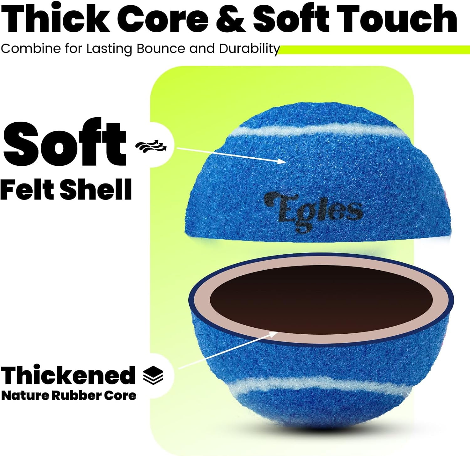 60 Pack Tennis Balls for Training and Dogs
