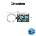thumbnail image 3 of Earth Abstract Background Metal Rectangle Keychain, 3 of 7