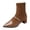 Brown, variant on Dress High Heel Boots for Women Ladies 2025 Fashion Leather Suede Patchwork Pointed Toe Mid Calf Dressy Ankle Booties with Back Zipper Winter Fall Brown Size 8