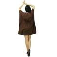 thumbnail image 5 of Bimba Women Short Cotton Kaftan Brown Beach Caftan Coverup Dress Nightwear, 5 of 9