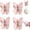 Pink, variant on Rotating Butterfly Adhesive Wall Hooks, Cute 3 Prong Design with Adjustable Wings 270° Swivel, Corner Storage for Towels, Keys, Bags in Bathroom, Entryway and Kitchen