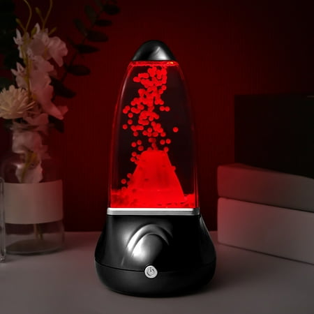 

LnjYIGJ LED Volcano Lamp Red Lava Erupting Mini Led Lit Water Volcano Lamp Cool Home Office Desk Decor Gift For Home Decor & Gifts For Men Women And Kids Christmas Decorations