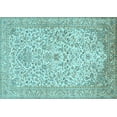 thumbnail image 1 of Ahgly Company Indoor Rectangle Persian Light Blue Traditional Area Rugs, 5' x 8', 1 of 4
