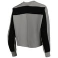 thumbnail image 3 of Women's Gameday Couture Gray Clemson Tigers Back To Reality Colorblock Pullover Sweatshirt, 3 of 4