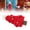 Red, variant on NFTIGB Small Wool Felt Christmas Tree Ornament Tabletop Decoration Wood Base Red 7.48 in / 19 cm
