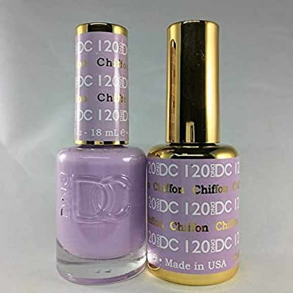 DND - DC Duo Soak off Gel & Matching nail polish - CHIFFON #DC120