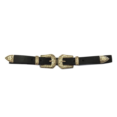 Zhaomeidaxi Western Belts for Women, Vintage Design Leather Belt with  Western-style Buckle, Black Waist Belt for Pants Jeans Dresses