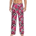 thumbnail image 2 of Lsque Halloween Pumpkins Print Men's Pajama Pants, Lounge Pant - Comfortable Home Wear,Elastic Waistband, Stylish Design-Small, 2 of 9