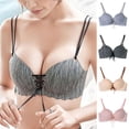 thumbnail image 1 of las mujeres sin tirantes sujetador bralette sin costuras sexy push up sujetador invisible inalámbrico cordón sujetadores moda sección delgada lindo sujetadorD1241pangjing, 1 of 3