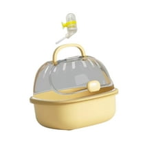 balikha Hamster Travel Carrier Cage with Water Bottle. Servant Transparent Comfortable Hamster Accessories for Mice Ferret Ferret Guinea Pigs