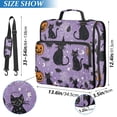 thumbnail image 2 of FORMRS Zipper Binder with Shoulder Strap 2-inch Ring 500 Sheet Capacity File Bag, Halloween Cats, 2 of 5