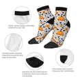 thumbnail image 5 of Naloa Blue Orange Pumpkin fall Ankle Socks for Women Non Slip Socks No Show Socks Classic Low Cut Casual Socks Casual Socks, 5 of 7