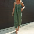thumbnail image 2 of Kmdttou Summer Clearance! Women's Fashion Solid Color Casual Suspender Jumpsuit on Clearance!, 2 of 8